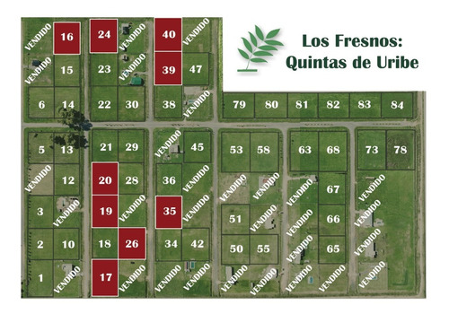 Imagen 6 de 6 de Promo !! Lote Quintas Los Fresnos Uribelarrea 2da Etapa
