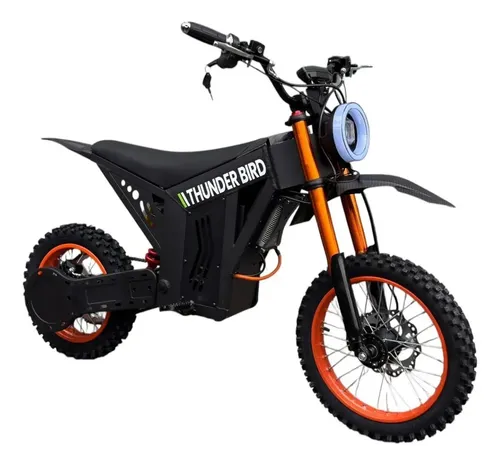 Bicicleta Eletrica Offroad E-dirt Bike Thunder Bird 2000w Preto