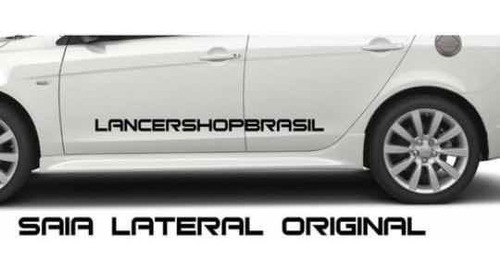Imagem 1 de 3 de Par De Saia Lateral Spoiler Mitsubishi Lancer Soleira