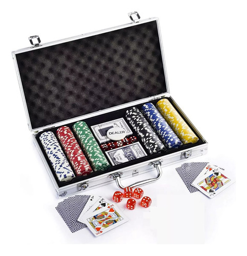 Set Poker 300 Fichas Poker Maletin Set De Poker Profesional