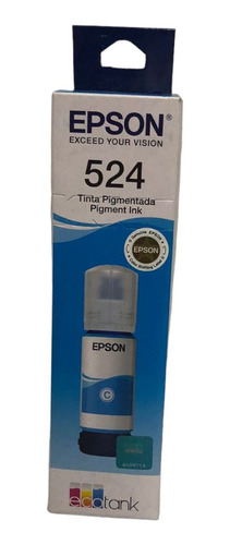 Botella De Tinta Epson 524 Cian  T524220