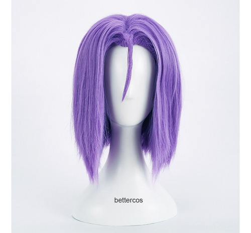 Css Peluca Corta Morada Del Team Rocket Heat Para Cosplay