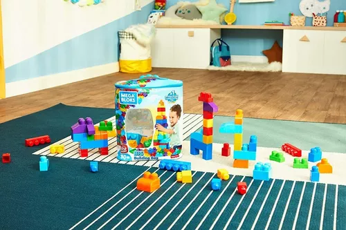 Blocos de Montar - Mega Bloks - Sacola com 80 Peças - Azul - Fisher-Price