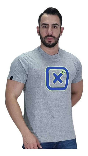 Camiseta Masculina Country Txc Brand Cinza Estampada