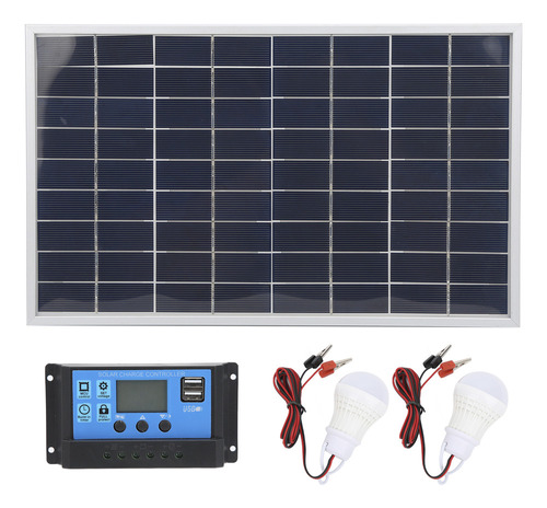 Cargador De Batería 15w 18v Panel Solar Policristalino+12v/2