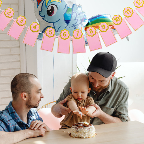 Guirnalda De Fotos Para Bebés, Banderines De Cumpleaños, Álb