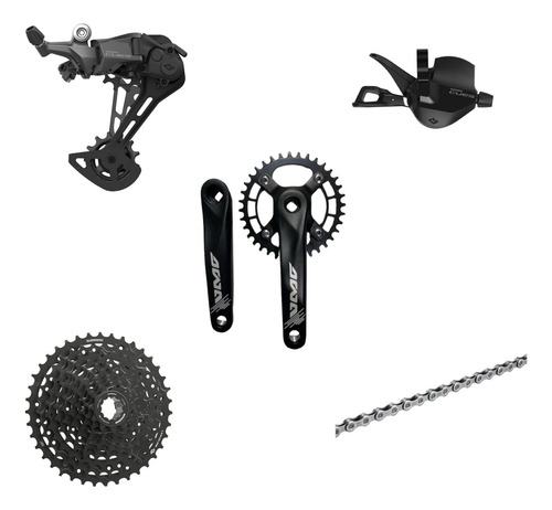 Grupo Transmisión Shimano Cues 10v Eje Cuadrado - Oscar Bike