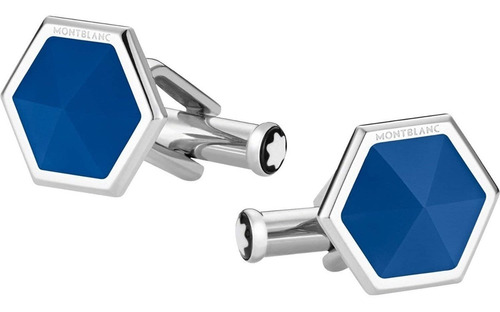 Cufflinks Gemelos Montblanc Sartorial Blue Onyx Hex - 118600