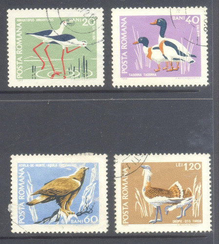 Estampillas Aves   De Rumania  1969