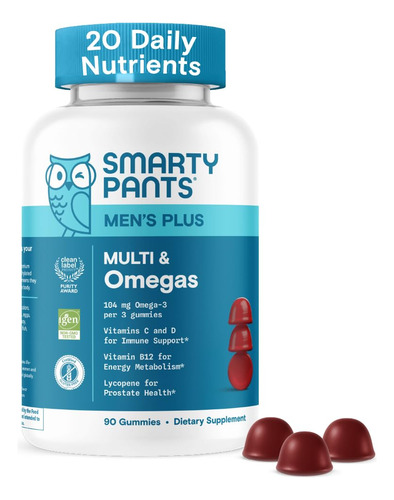 Smartypants Gomitas Multivitamínicas Hombre 90 Ct