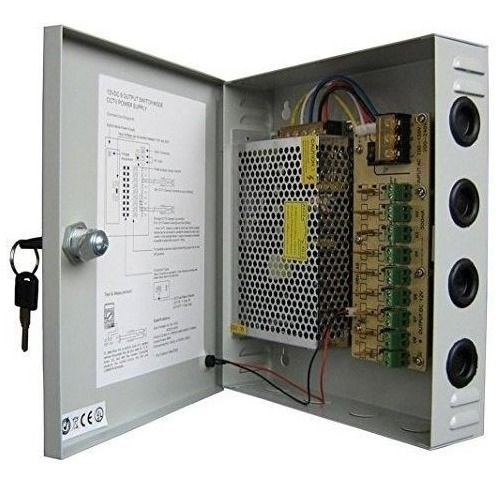 Spt Sistemas De Seguridad 15pb915 A Cctv Power Box 9port 15