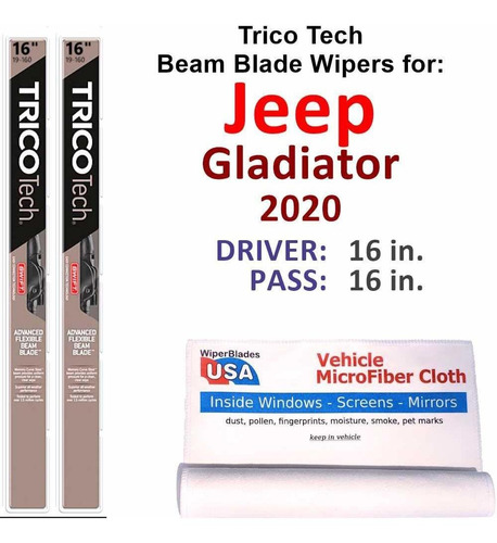 Limpiaparabrisa Para Jeep Gladiator 2020 Trico Tech