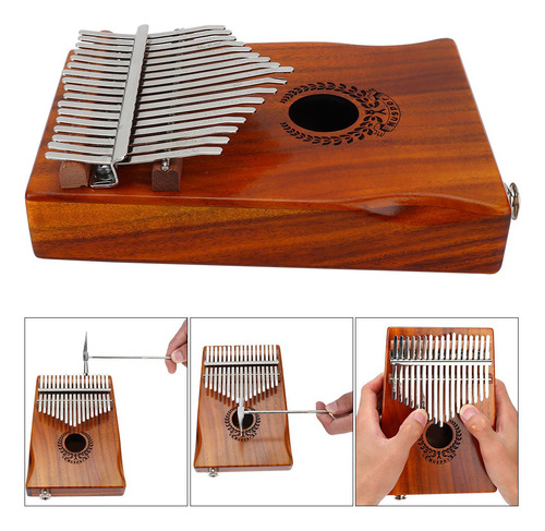 Piano Musical Kalimba Thumb Pickup Integrado De 17 Teclas