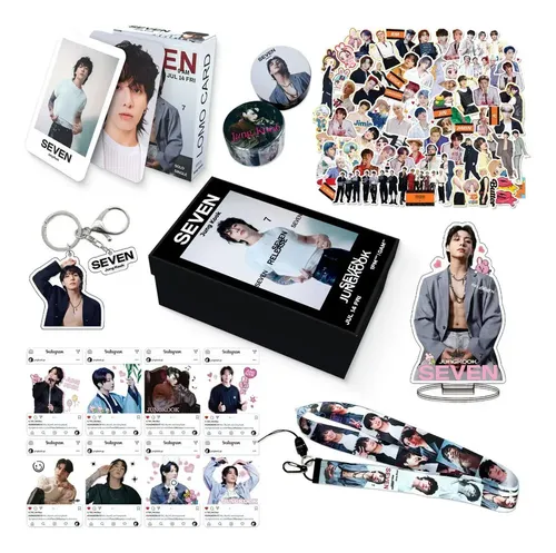 Caixa De Presente Jungkook Jk Album Seven Bts, Conjunto De C
