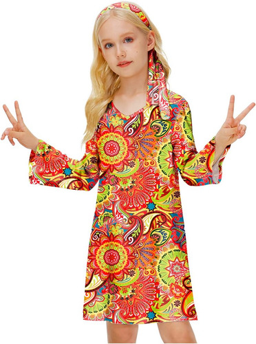 Vestido Groovy De Los Años 70 Vestidos Retro Hippie De De 60