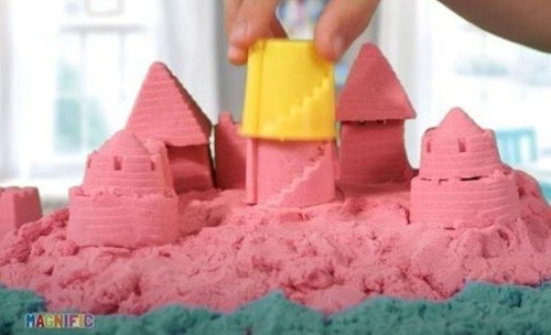 Imagen 2 de 7 de Arena Mágica Magnific Sand Castle Juego Con Moldecitos