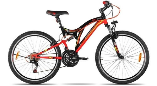 Bicicleta Aurora 600 Dsx Doble Suspensión R26 Mtb Color Rojo/Negro