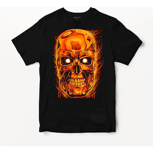 Remera Terminator 01 (negra:) Ideas Mvd