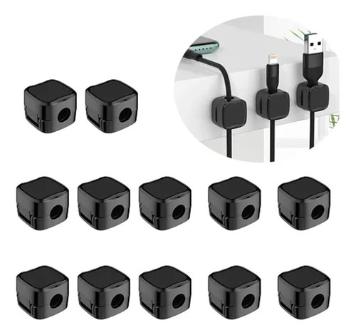 Organizador De Cables Para Escritorio Y Oficina, 12 Piezas