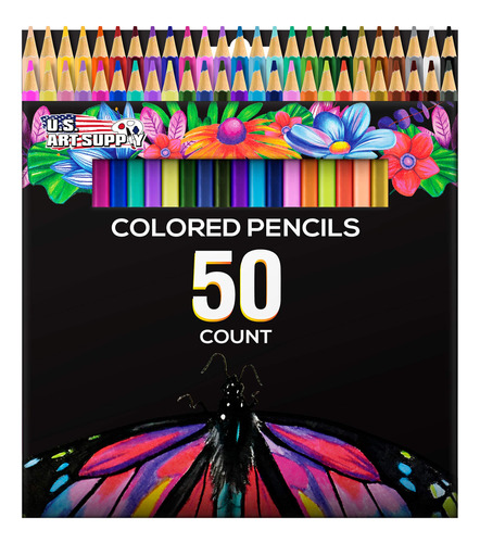 U.s. Art Supply Juego De 50 Lápices De Colores Para Adulto.