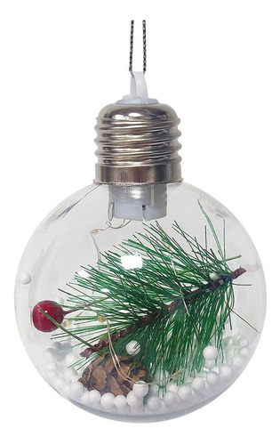 Nsqfkall Arbol Navidad Globo Nieve Colgante Led Luz Jardin