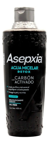 Agua Micelar Detox Asepxia Carbon Activado 400ml 