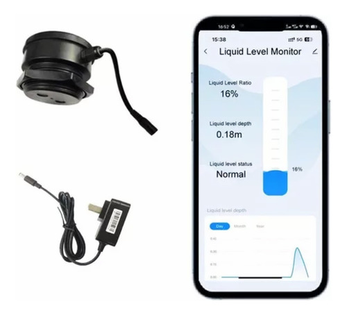 Control Sensor Nivel Agua Liquido Tanque Inalámbrico
