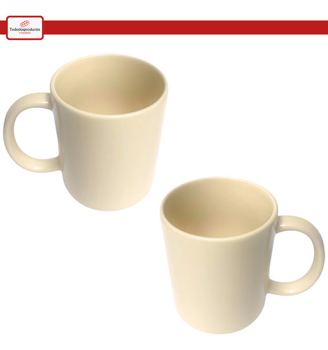 Taza Para Sublimación Tlp 11oz Sublimar Color Beige De 12pzs