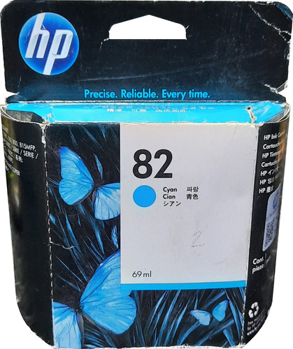 Cartucho De Tinta Original Hp 82 Cian C4911a 500 510 800 815