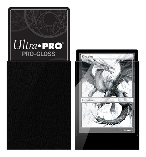 Fundas Protectoras Cubierta Tarjetas Estándar Color Negro 10