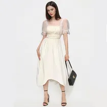 Comprar Vestidos Casuales Dama Largos Juveniles Blanco Mujer