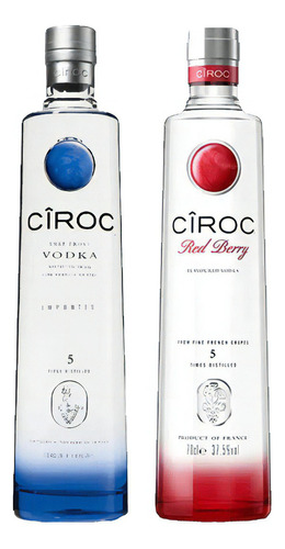 Vodka Cîroc 750ml + Ciroc Red Berry 750ml