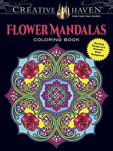 Book : Creative Haven Flower Mandalas Coloring Book Stunnin