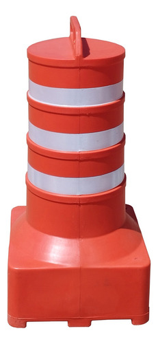 Cone De Trânsito Barril Balizador Refletivo Plástico Laranja