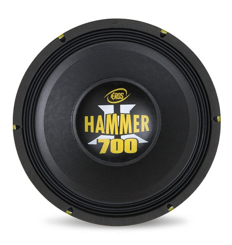 Woofer Potente Automotivo Eros 12 Hammer 700w Cor Preto