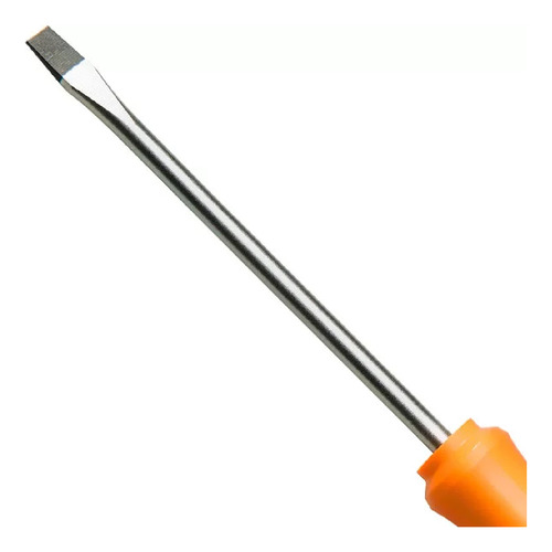 Destornillador de punta plana 1/4x4 pulg. 6x100 mm, acero Tramontina