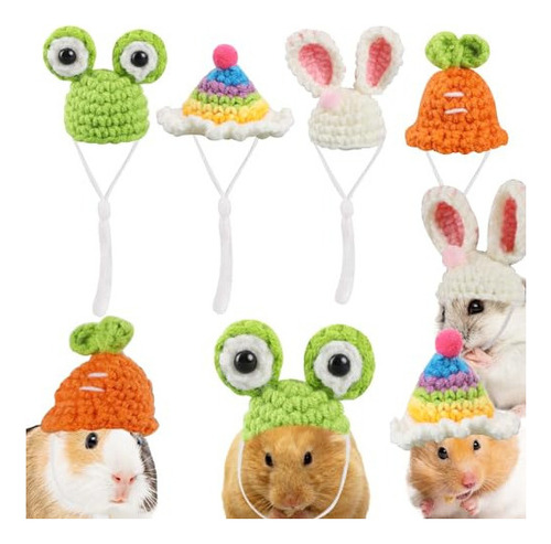 Paquete De 4 Pequeños Animales Lindo Sombrero Mini Sombrero