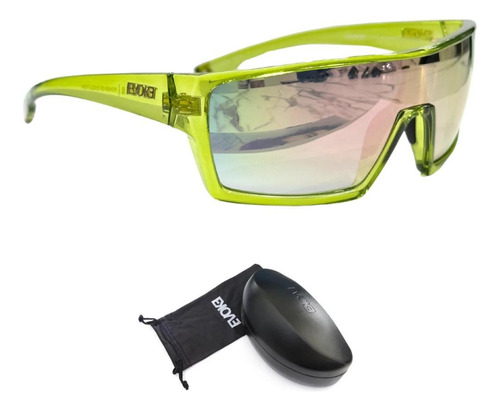 Óculos De Sol Evoke Bionic Beta E01s Crystal Green Flash