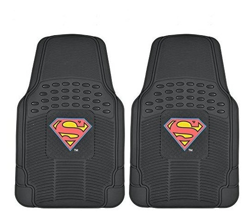 Alfombrilla, Tapete Para Superman Rubber Floor Mats Car 2 Pc