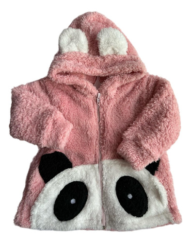 Campera Peluche Panda Beba Invierno