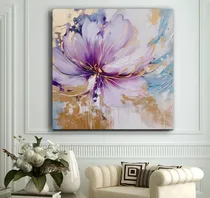 Comprar Cuadros Abstracto Flor  150x 150 Pintado  ! Oleo!! Calidad!