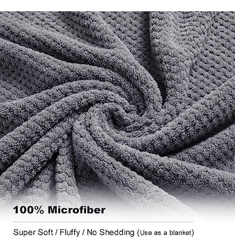Juego De 2 Toallas De Mano, 100% Microfibra - Secado Rápido,