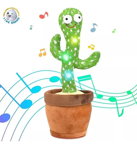 Cactus Recargable, Canta, Baila Y Repite Lo Que Dices Usb