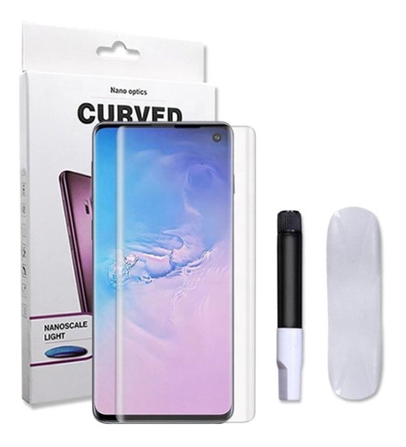 Vidrio Templado Uv Full Glue Celulares Samsung Kit Alta Gama