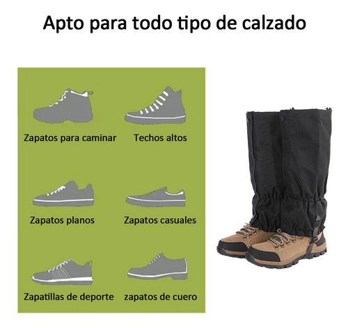 1 Par Polainas De Senderismo,polainas De Pierna Impermeables