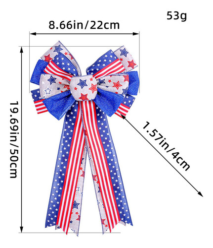 Lazo De Corona De Bandera Americana, Lazo Estrellas