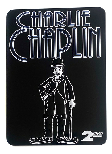 2dvd Charlie Chaplin Collector's Embossed Tin Set / Nuevo