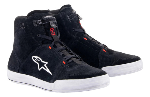 Botas Urbanas Alpinestars Chrome Shoes Negro + Blanco Bamp 