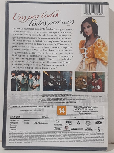 Dvd Os Quatro Mosqueteiros - A Vingança De Milady Lacrado