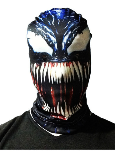 Máscara De Venom En Lycra Y Con Envío Gratis 